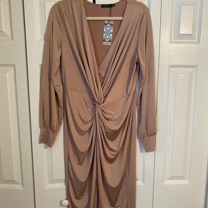 New women’s champagne dress.